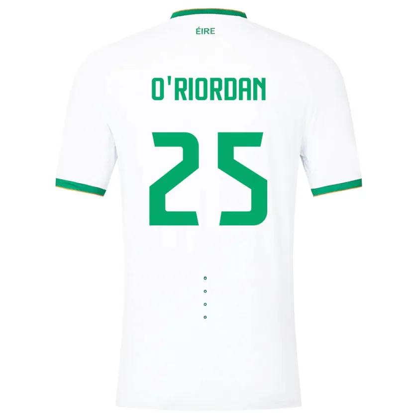 Danxen Kid Ireland Claire O'riordan #25 White Away Jersey 24-26 T-Shirt