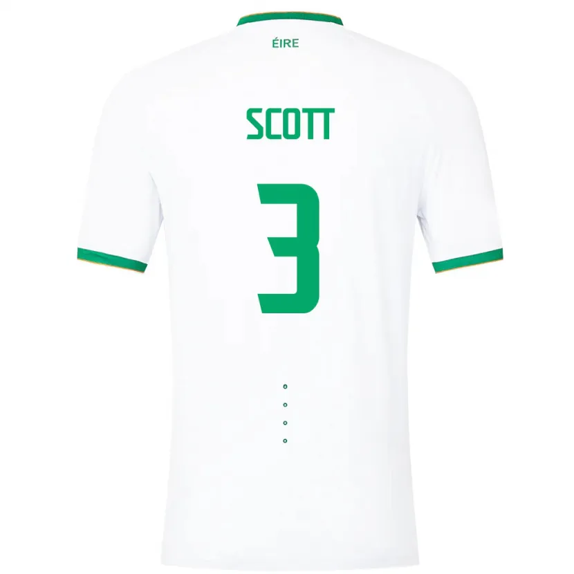 Danxen Kid Ireland Harriet Scott #3 White Away Jersey 24-26 T-Shirt