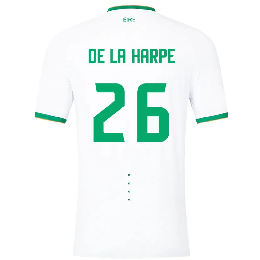 Danxen Kid Ireland Deborah-Anne De La Harpe #26 White Away Jersey 24-26 T-Shirt