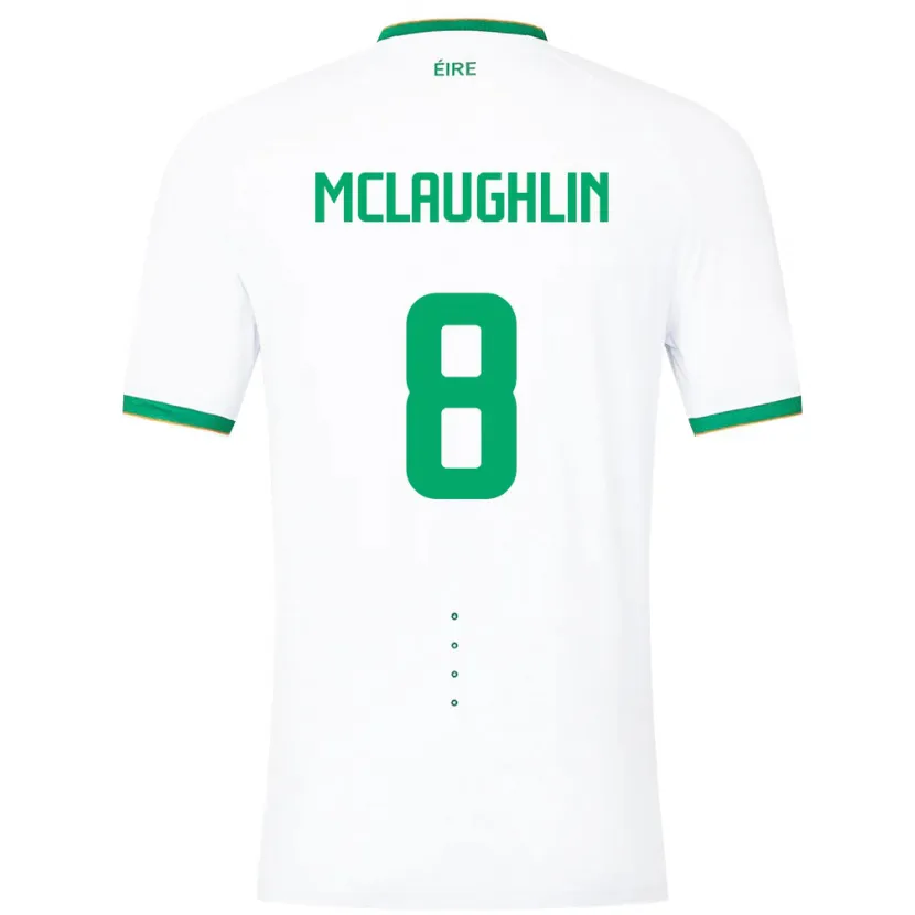 Danxen Kid Ireland Roma Mclaughlin #8 White Away Jersey 24-26 T-Shirt