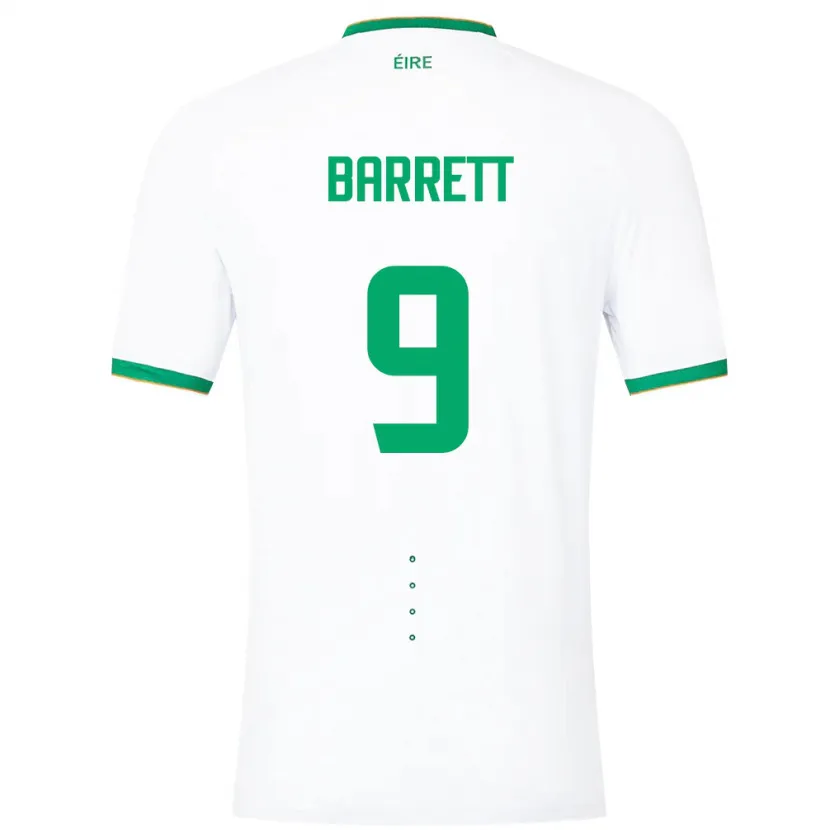 Danxen Kid Ireland Amber Barrett #9 White Away Jersey 24-26 T-Shirt