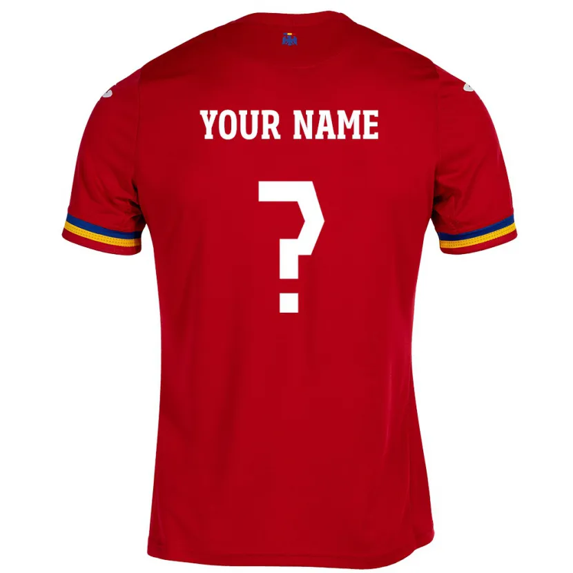 Danxen Kid Romania Your Name #0 Red Away Jersey 24-26 T-Shirt