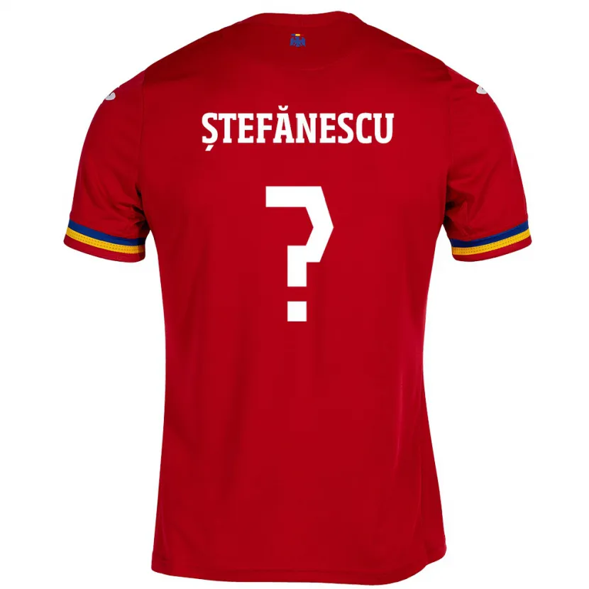 Danxen Kid Romania Marius Ștefănescu #0 Red Away Jersey 24-26 T-Shirt