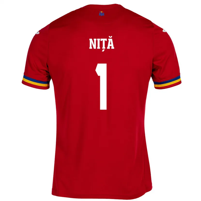 Danxen Kid Romania Florin Niță #1 Red Away Jersey 24-26 T-Shirt