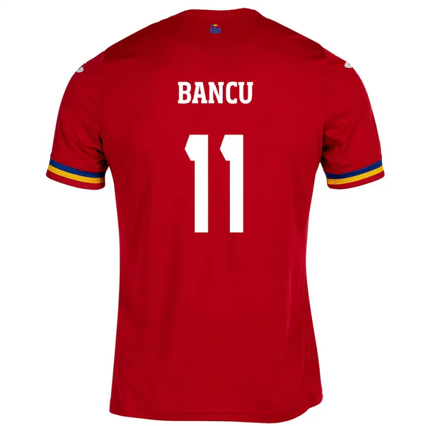 Danxen Kid Romania Nicuşor Bancu #11 Red Away Jersey 24-26 T-Shirt