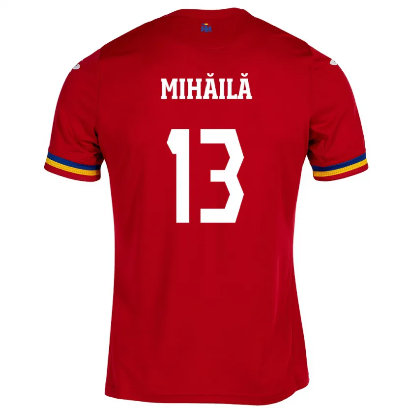 Danxen Kid Romania Valentin Mihăilă #13 Red Away Jersey 24-26 T-Shirt