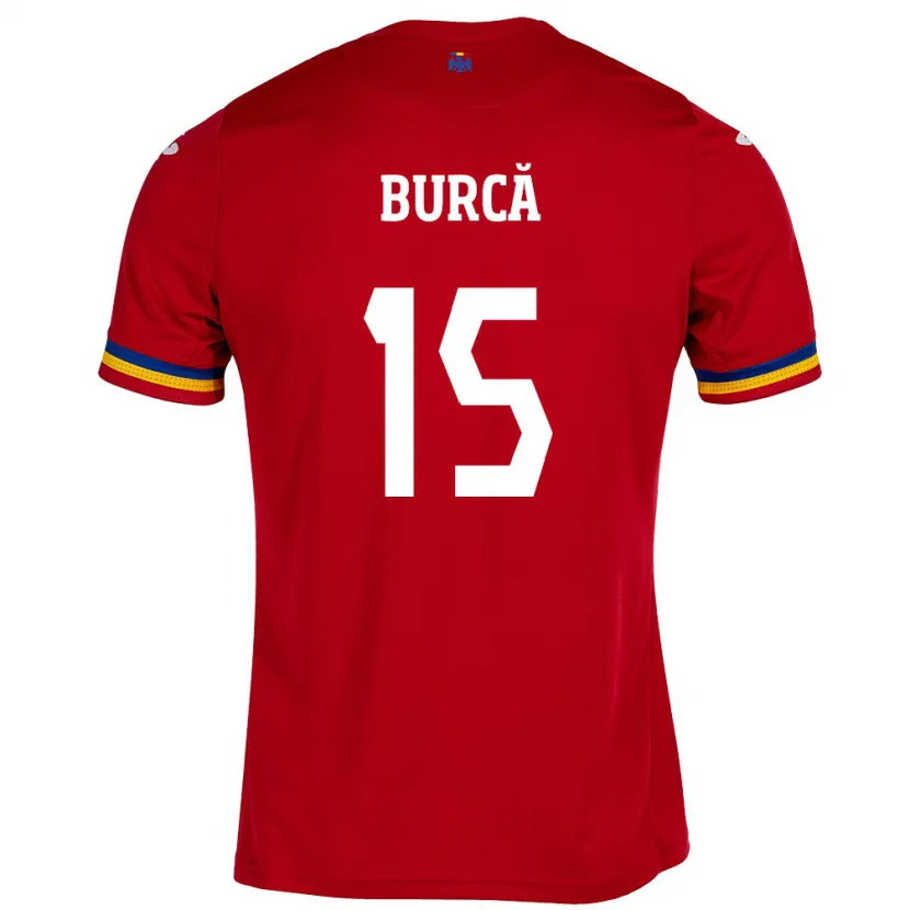 Danxen Kid Romania Andrei Burcă #15 Red Away Jersey 24-26 T-Shirt