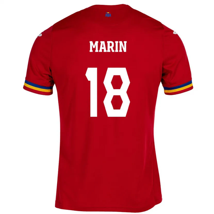 Danxen Kid Romania Răzvan Marin #18 Red Away Jersey 24-26 T-Shirt