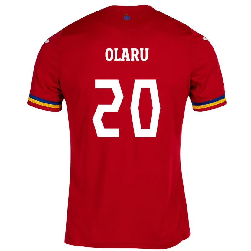 Danxen Kid Romania Darius Olaru #20 Red Away Jersey 24-26 T-Shirt