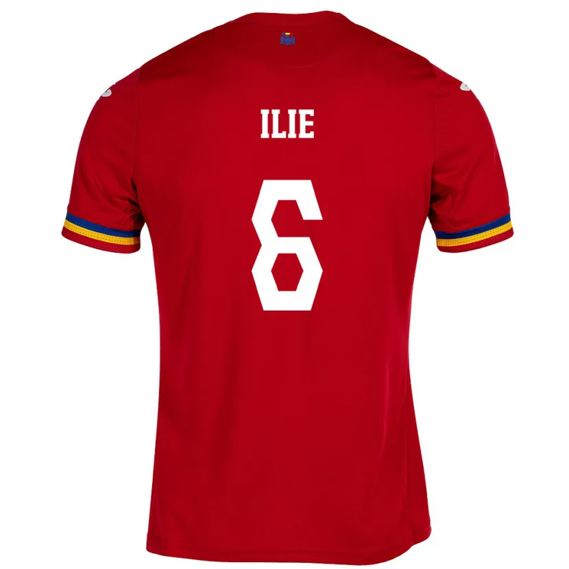 Danxen Kid Romania Matei Ilie #6 Red Away Jersey 24-26 T-Shirt