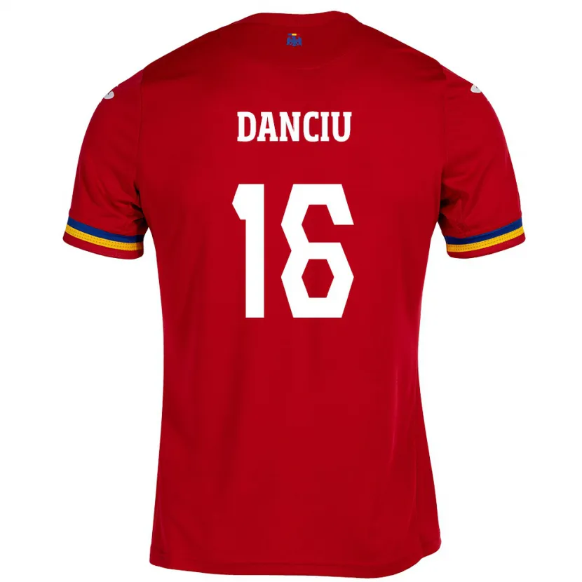 Danxen Kid Romania Marian Danciu #16 Red Away Jersey 24-26 T-Shirt