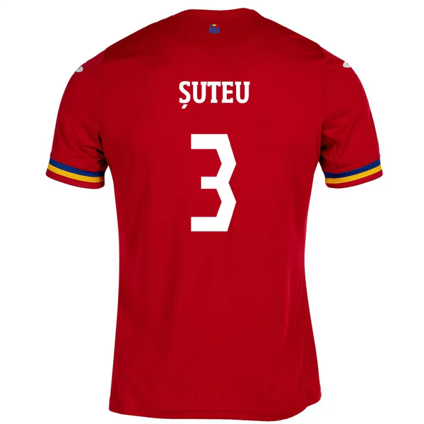 Danxen Kid Romania Alexandru Șuteu #3 Red Away Jersey 24-26 T-Shirt