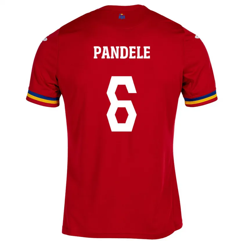 Danxen Kid Romania Andrei Pandele #6 Red Away Jersey 24-26 T-Shirt