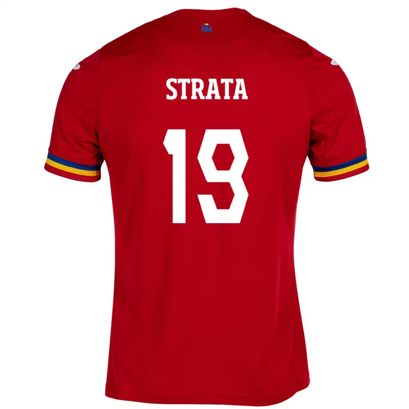 Danxen Kid Romania Tony Strata #19 Red Away Jersey 24-26 T-Shirt