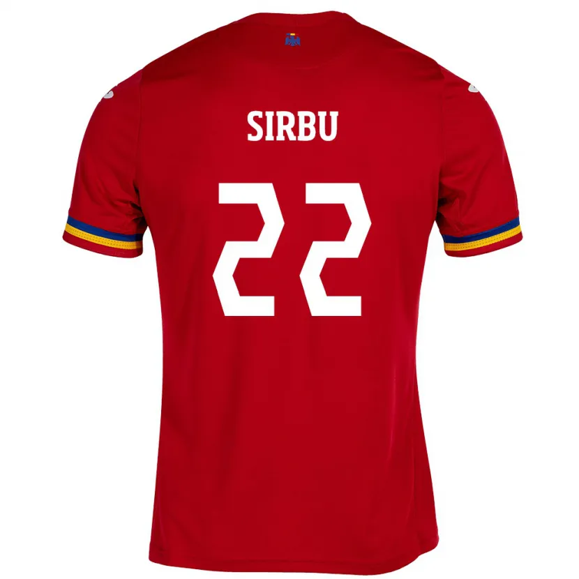 Danxen Kid Romania Dan Sîrbu #22 Red Away Jersey 24-26 T-Shirt