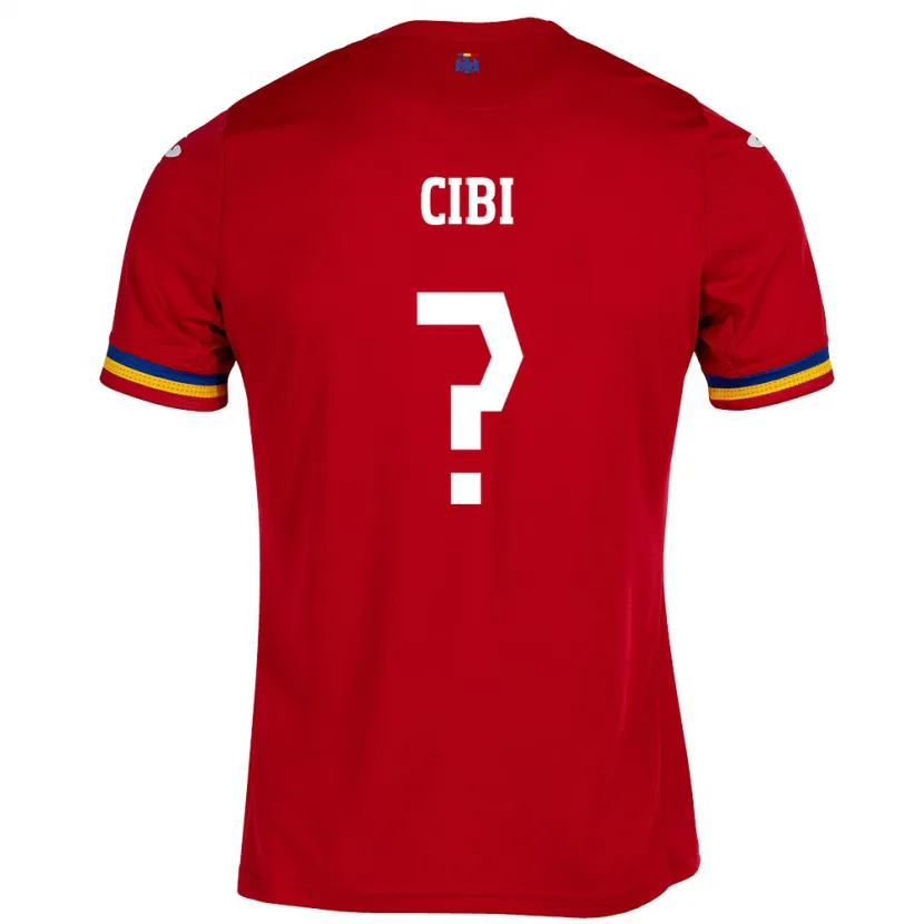 Danxen Kid Romania Fabiano Cibi #0 Red Away Jersey 24-26 T-Shirt