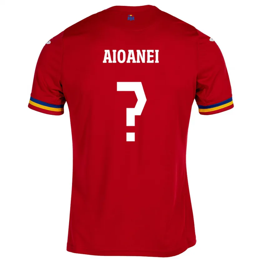 Danxen Kid Romania Mario Aioanei #0 Red Away Jersey 24-26 T-Shirt