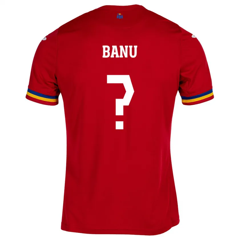 Danxen Kid Romania Luca Banu #0 Red Away Jersey 24-26 T-Shirt