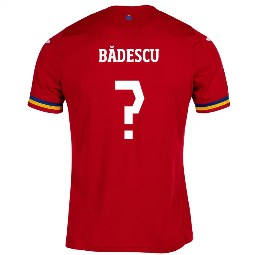 Danxen Kid Romania Robert Bădescu #0 Red Away Jersey 24-26 T-Shirt