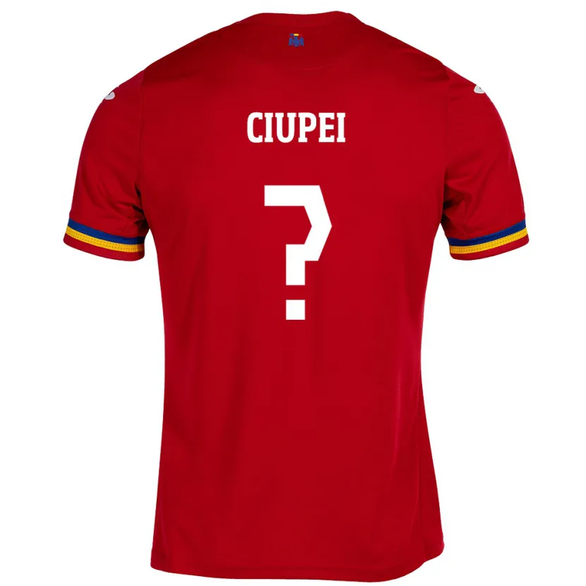 Danxen Kid Romania Paul Ciupei #0 Red Away Jersey 24-26 T-Shirt