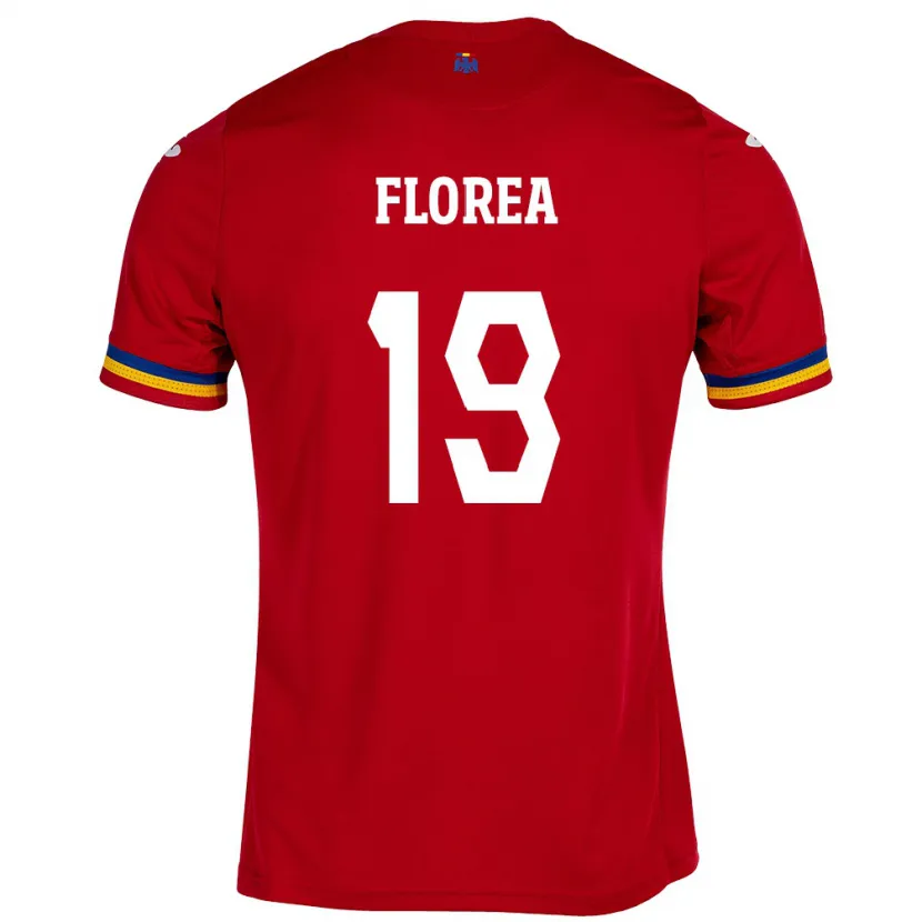 Danxen Kid Romania Răzvan Florea #19 Red Away Jersey 24-26 T-Shirt