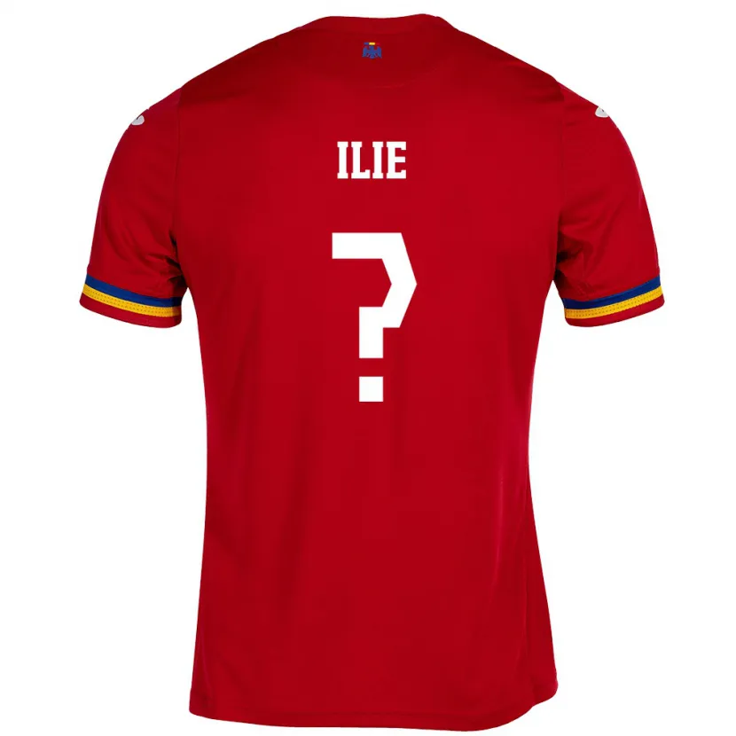 Danxen Kid Romania Mario Ilie #0 Red Away Jersey 24-26 T-Shirt