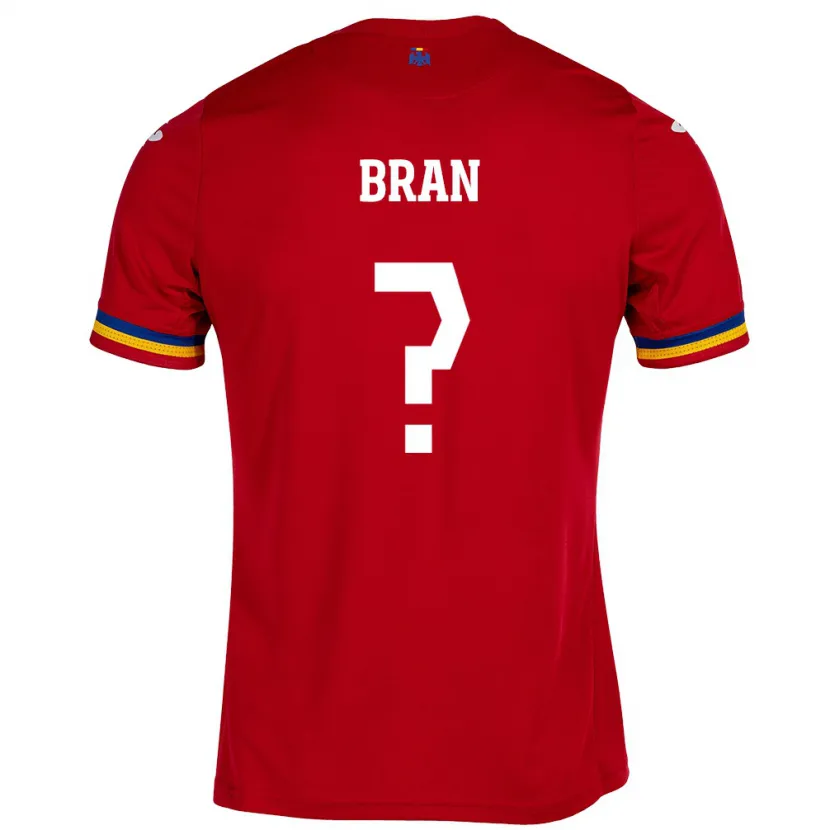 Danxen Kid Romania Sebastian Bran #0 Red Away Jersey 24-26 T-Shirt