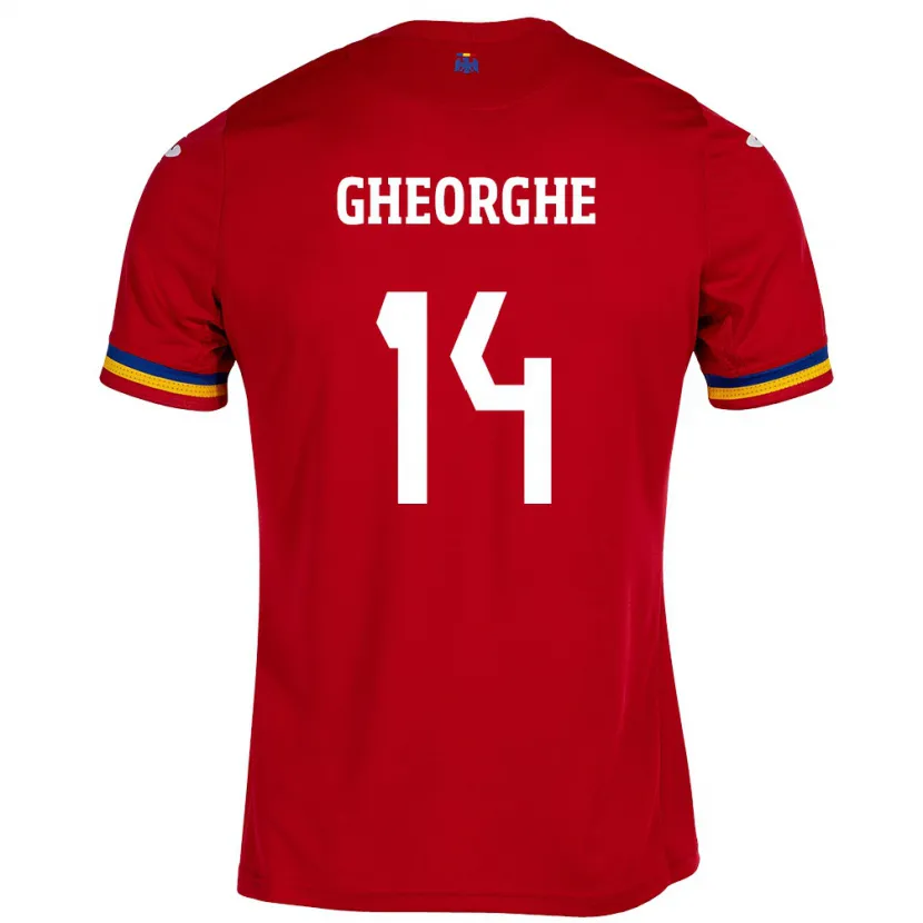 Danxen Kid Romania Costyn Gheorghe #14 Red Away Jersey 24-26 T-Shirt