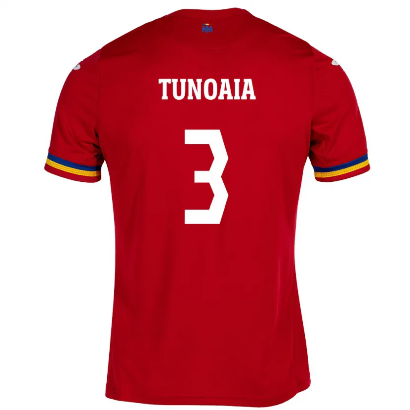 Danxen Kid Romania Alexandra Tunoaia #3 Red Away Jersey 24-26 T-Shirt