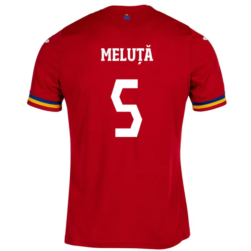 Danxen Kid Romania Teodora Meluță #5 Red Away Jersey 24-26 T-Shirt