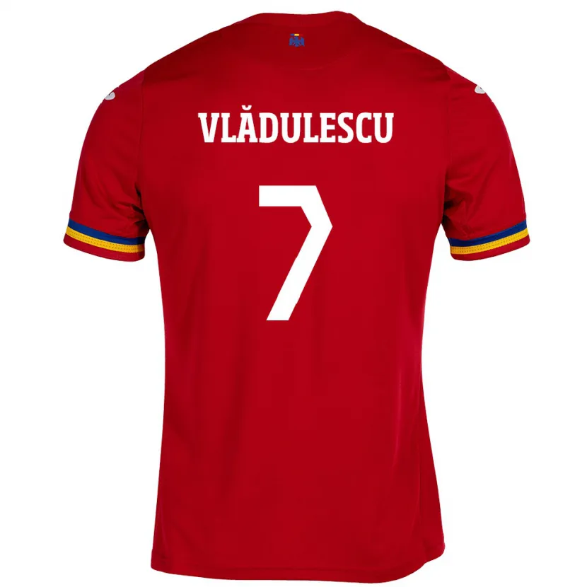 Danxen Kid Romania Ana Maria Vlădulescu #7 Red Away Jersey 24-26 T-Shirt