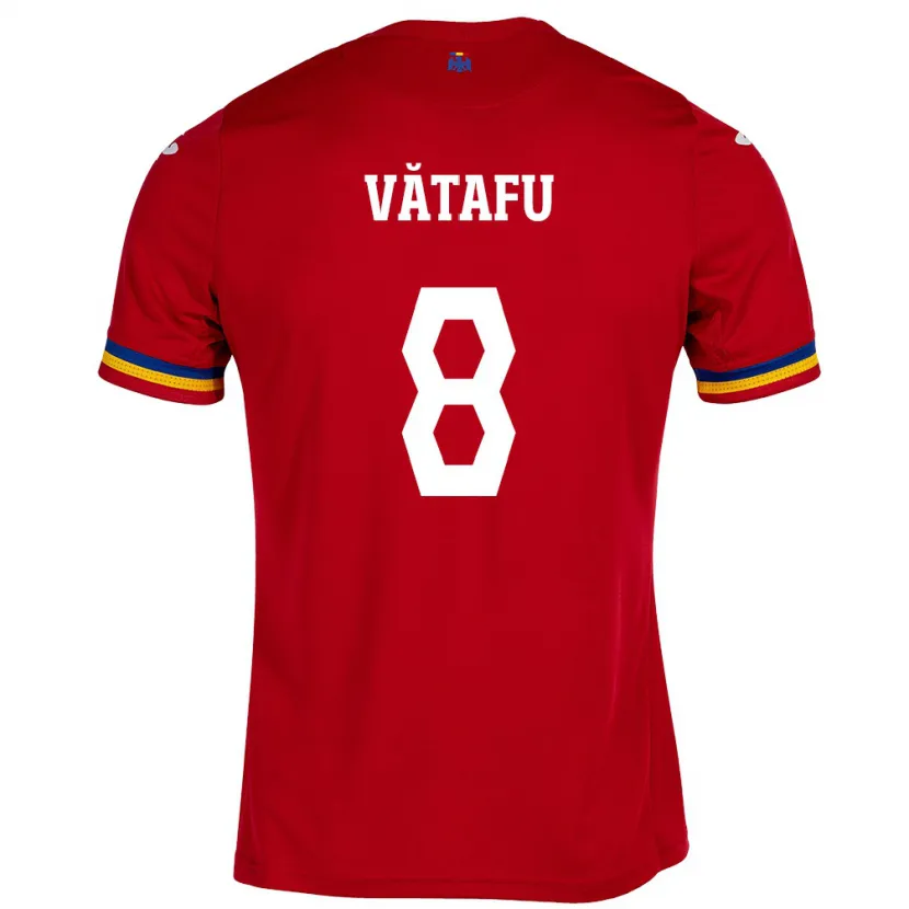 Danxen Kid Romania Ștefania Vătafu #8 Red Away Jersey 24-26 T-Shirt