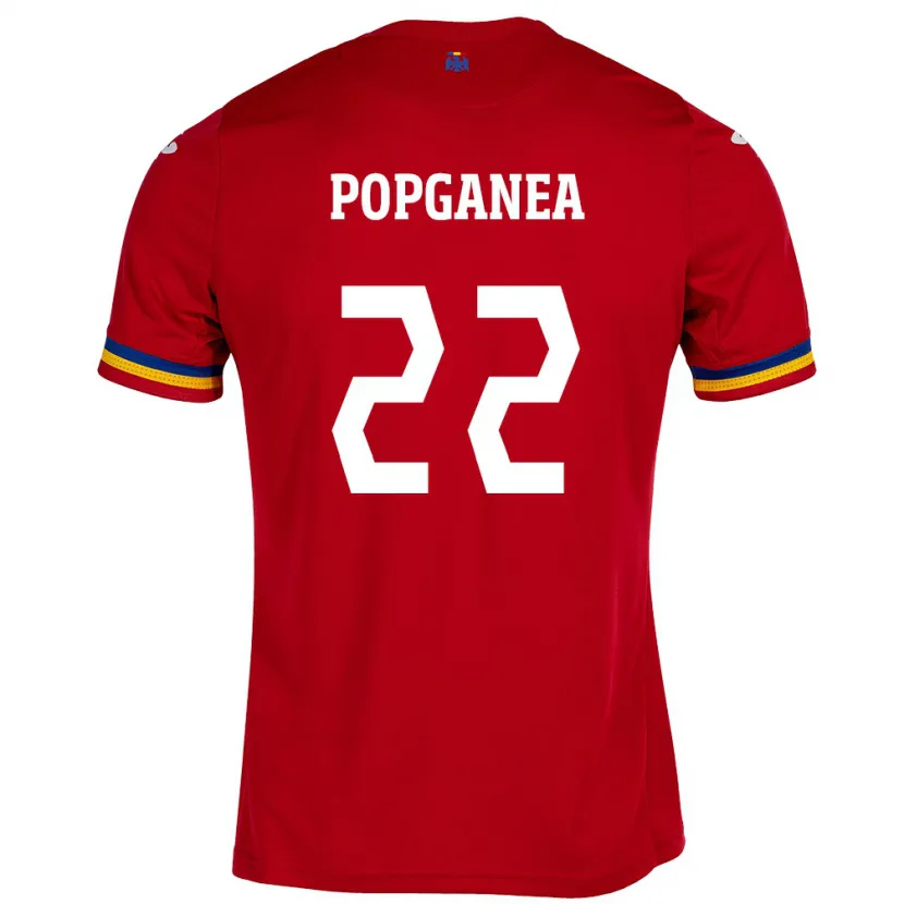 Danxen Kid Romania Mirela Pop-Ganea #22 Red Away Jersey 24-26 T-Shirt