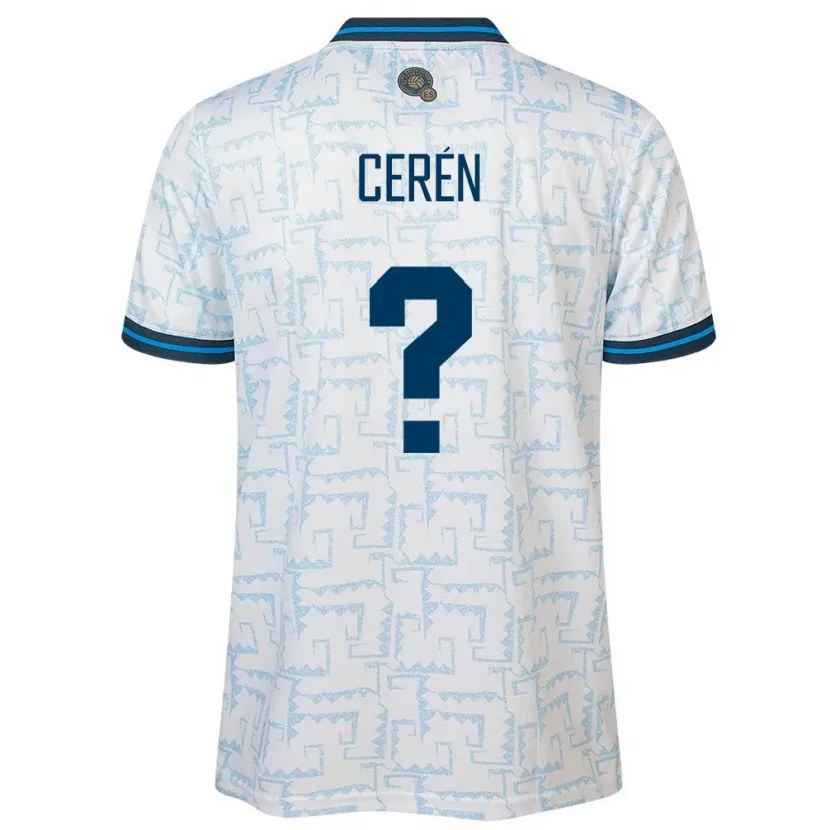 Danxen Kid El Salvador Darwin Cerén #0 White Away Jersey 24-26 T-Shirt