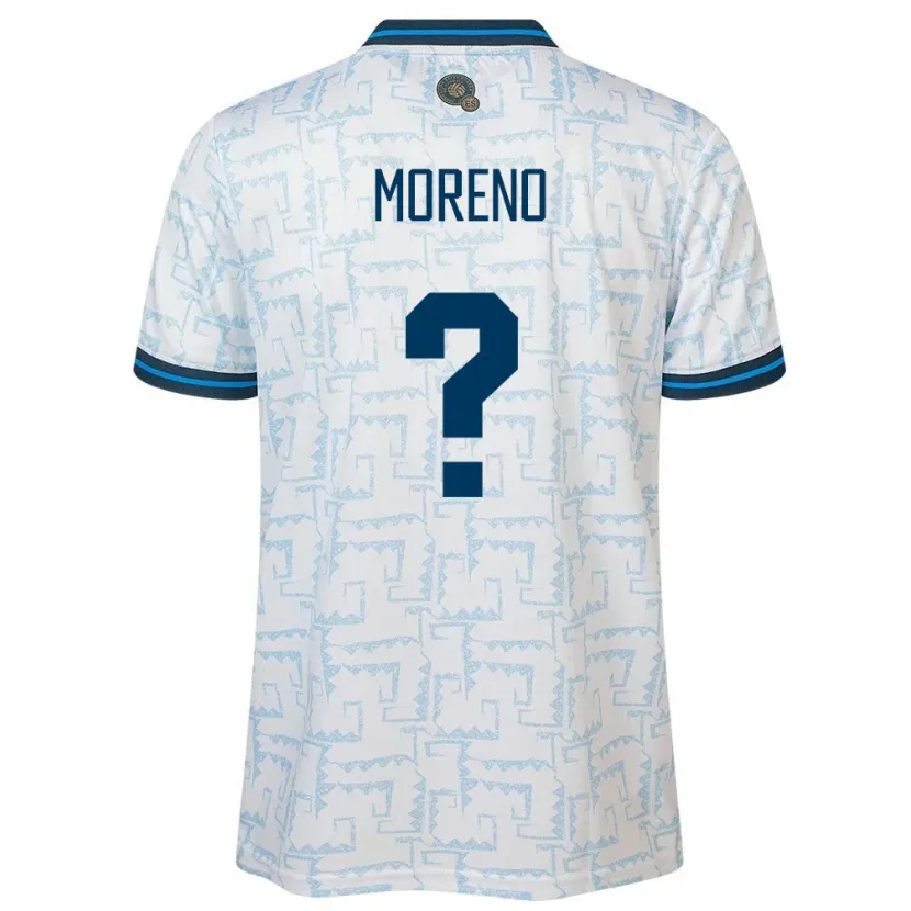 Danxen Kid El Salvador Amando Moreno #0 White Away Jersey 24-26 T-Shirt