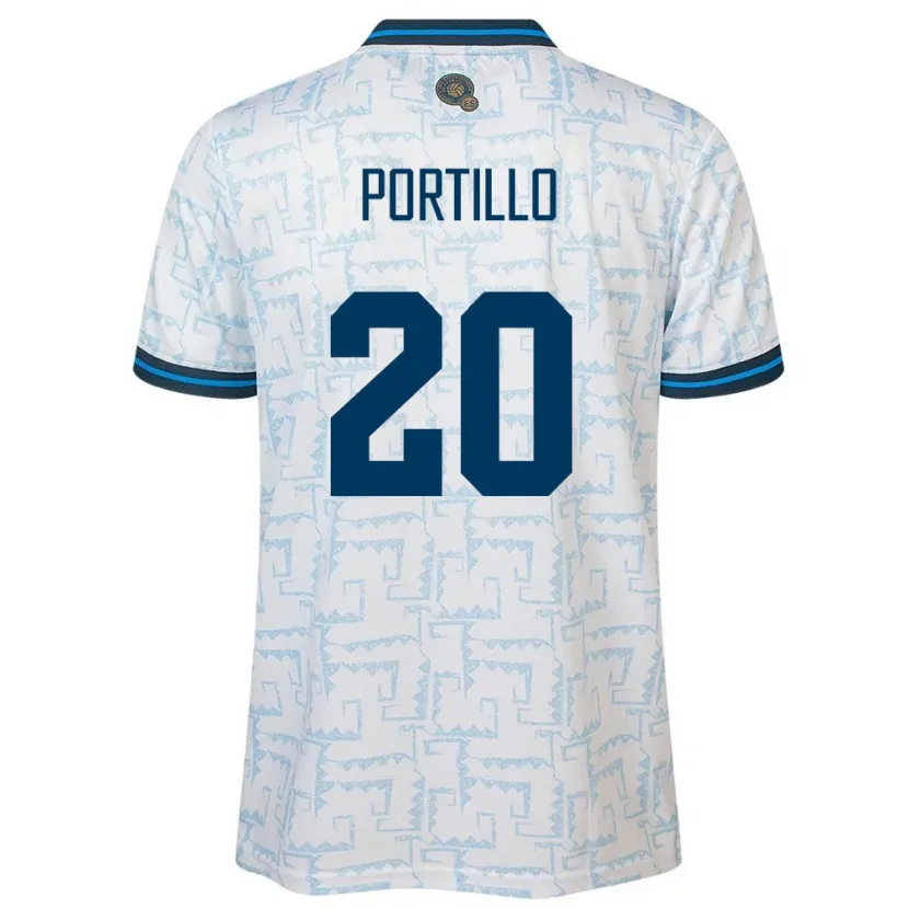 Danxen Kid El Salvador Isaac Portillo #20 White Away Jersey 24-26 T-Shirt