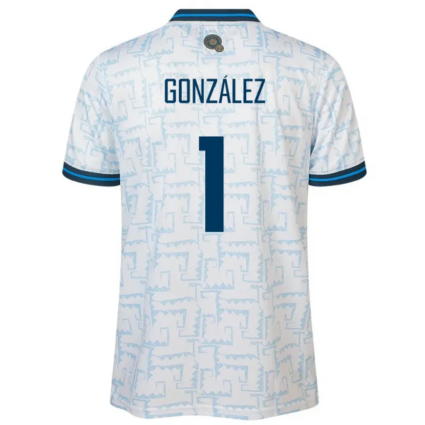 Danxen Kid El Salvador Mario González #1 White Away Jersey 24-26 T-Shirt