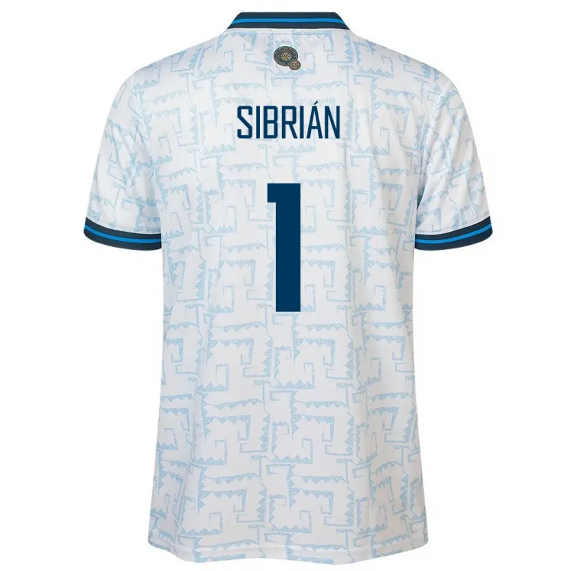 Danxen Kid El Salvador Sergio Sibrián #1 White Away Jersey 24-26 T-Shirt