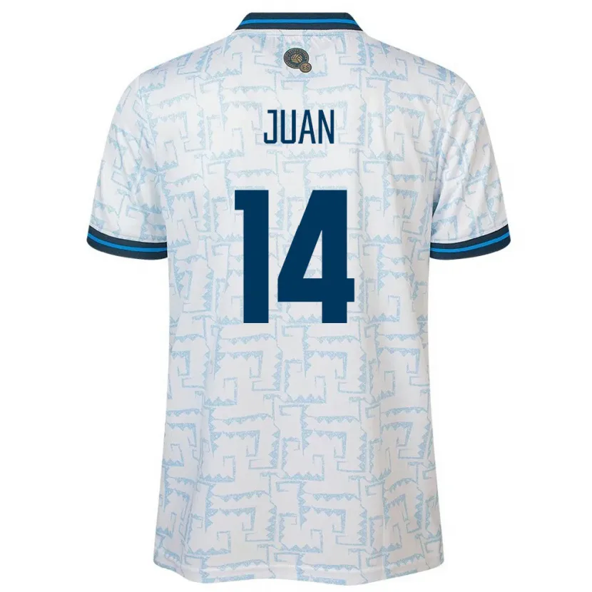 Danxen Kid El Salvador Juan Sánchez #14 White Away Jersey 24-26 T-Shirt