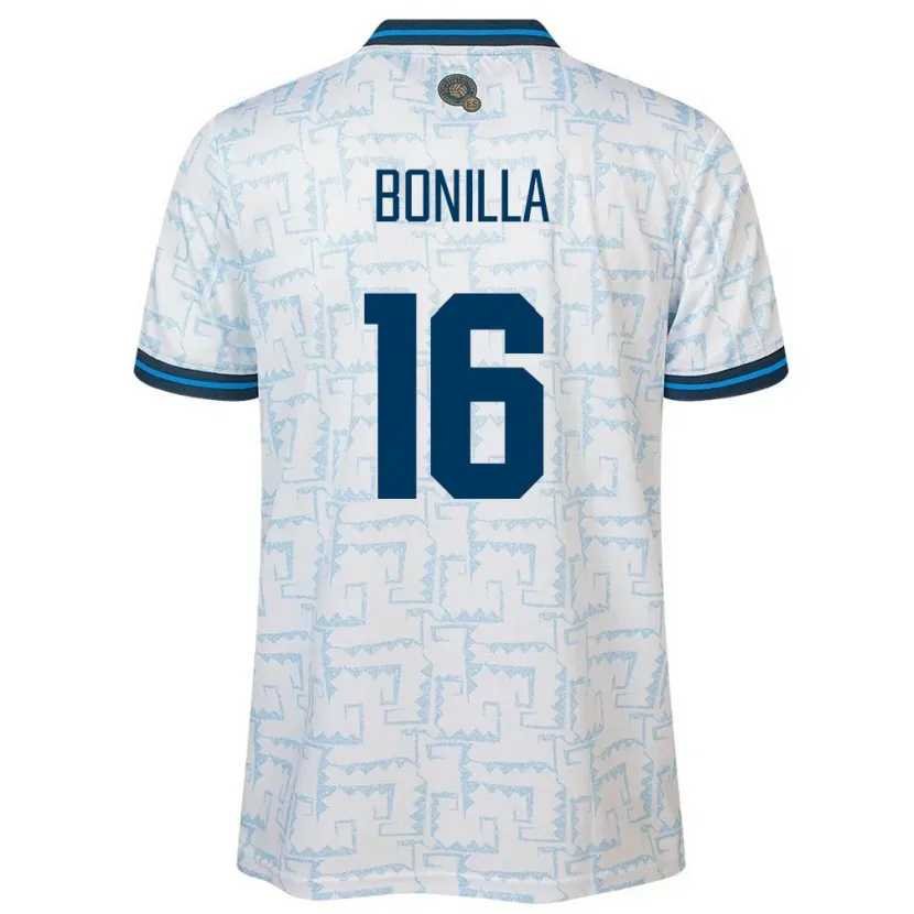 Danxen Kid El Salvador Elmer Bonilla #16 White Away Jersey 24-26 T-Shirt