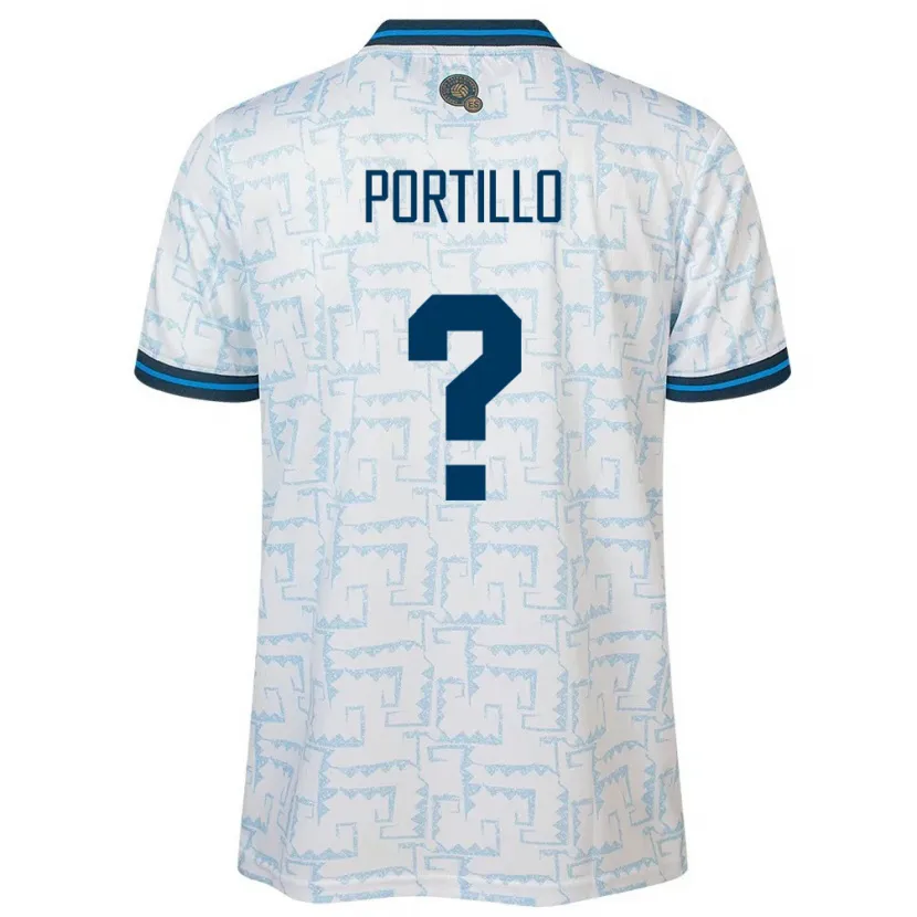 Danxen Kid El Salvador Cristian Portillo #0 White Away Jersey 24-26 T-Shirt