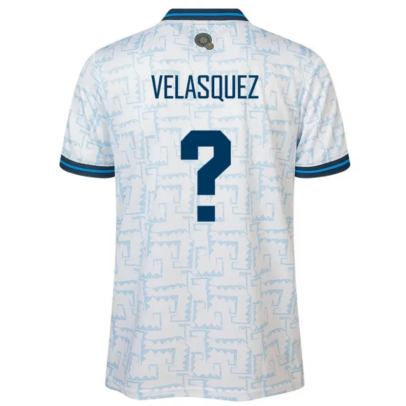 Danxen Kid El Salvador Jorge Velasquez #0 White Away Jersey 24-26 T-Shirt