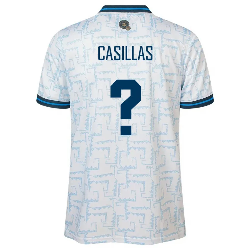 Danxen Kid El Salvador Marcos Casillas #0 White Away Jersey 24-26 T-Shirt