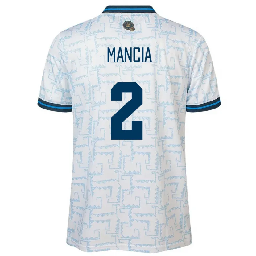 Danxen Kid El Salvador Steven Mancia #2 White Away Jersey 24-26 T-Shirt