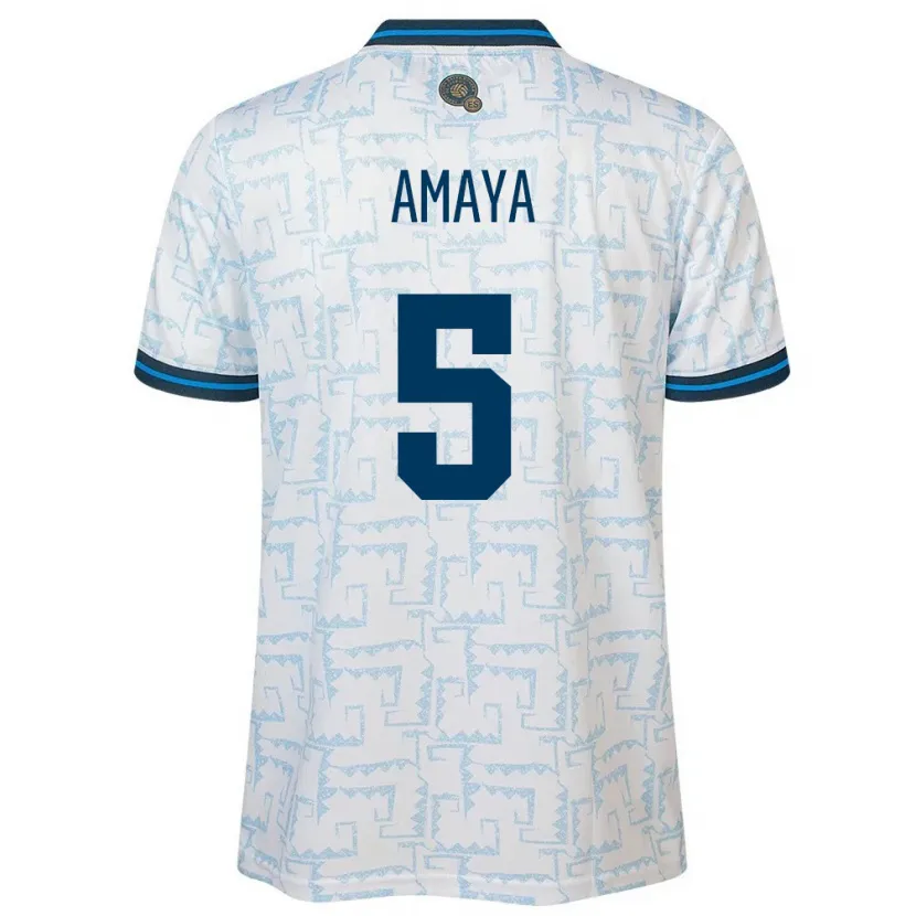 Danxen Kid El Salvador Nicolle Amaya #5 White Away Jersey 24-26 T-Shirt