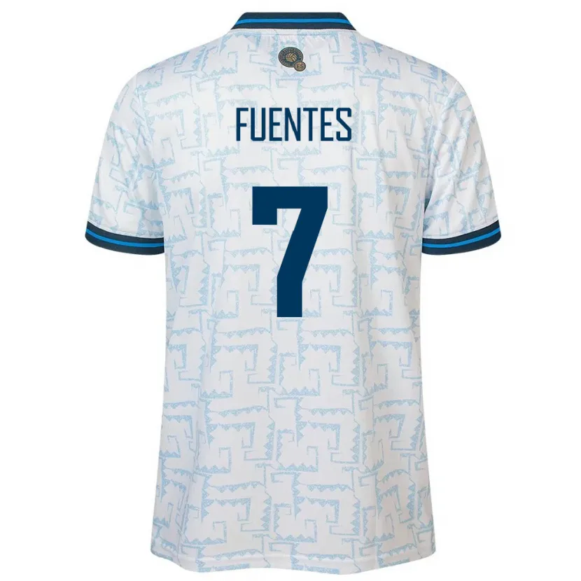 Danxen Kid El Salvador Danielle Fuentes #7 White Away Jersey 24-26 T-Shirt