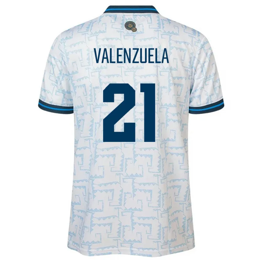 Danxen Kid El Salvador Ana Valenzuela #21 White Away Jersey 24-26 T-Shirt