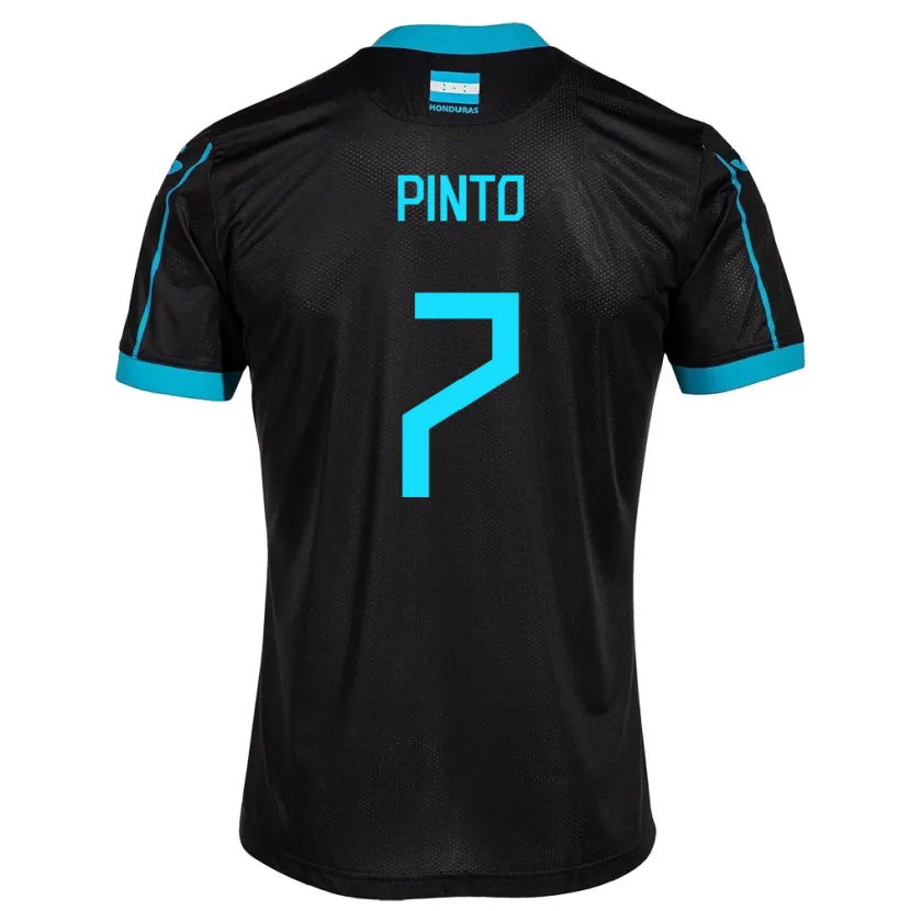 Danxen Kid Honduras José Pinto #7 Black Away Jersey 24-26 T-Shirt