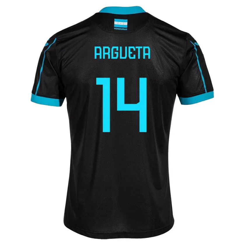 Danxen Kid Honduras Carlos Argueta #14 Black Away Jersey 24-26 T-Shirt