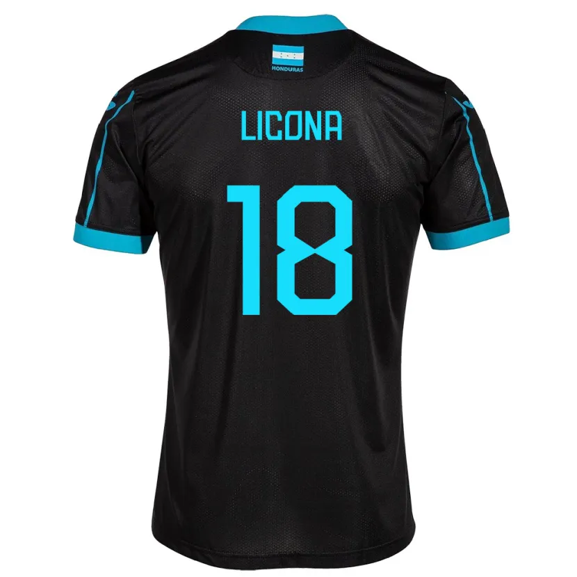 Danxen Kid Honduras Marlon Licona #18 Black Away Jersey 24-26 T-Shirt